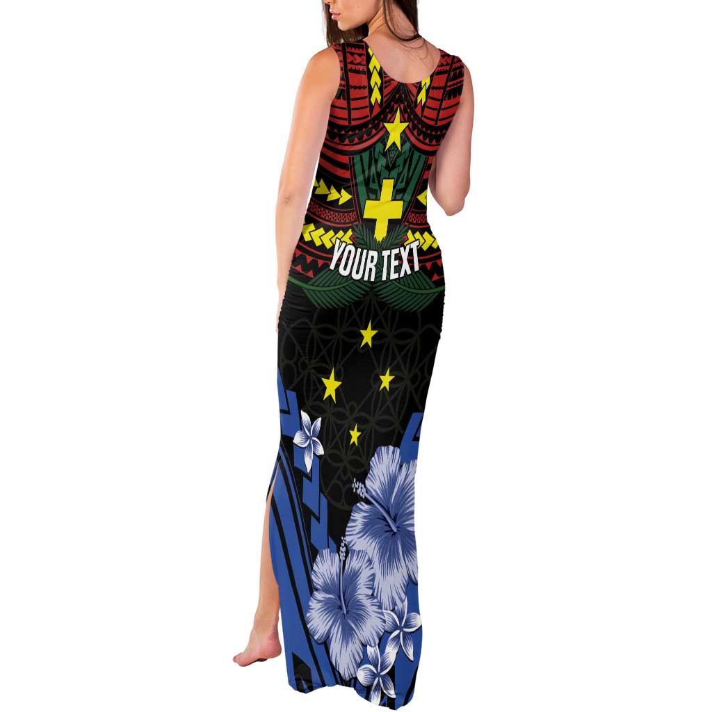 Personalised Vanuatu Tafea Province Tank Maxi Dress Unique Tropical Tribal Pattern LT01 - Polynesian Pride