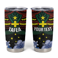 Personalised Vanuatu Tafea Province Tumbler Cup Unique Tropical Tribal Pattern LT01 Colorful - Polynesian Pride