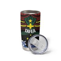 Personalised Vanuatu Tafea Province Tumbler Cup Unique Tropical Tribal Pattern LT01 - Polynesian Pride