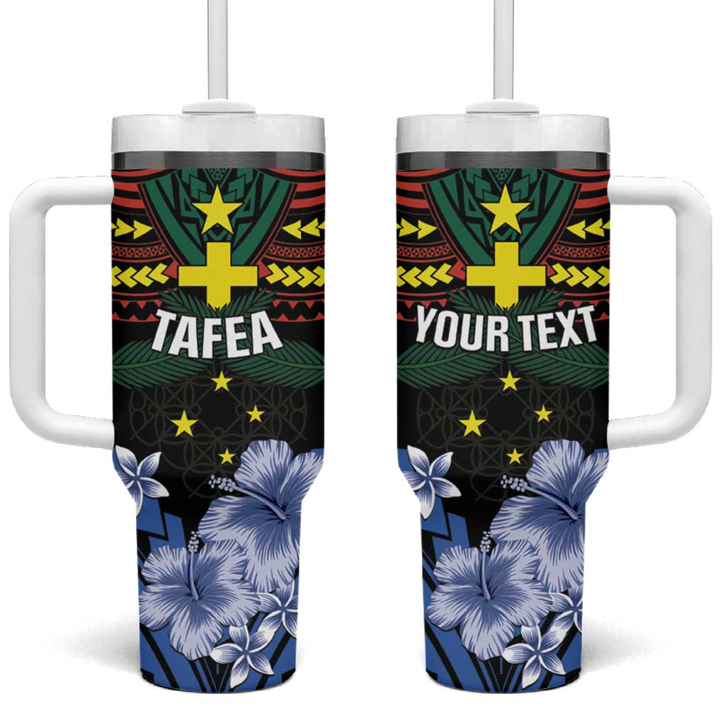 Personalised Vanuatu Tafea Province Tumbler With Handle Unique Tropical Tribal Pattern LT01 One Size: 40 oz Colorful - Polynesian Pride