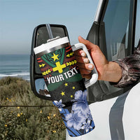 Personalised Vanuatu Tafea Province Tumbler With Handle Unique Tropical Tribal Pattern LT01 - Polynesian Pride