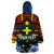 Personalised Vanuatu Tafea Province Wearable Blanket Hoodie Unique Tropical Tribal Pattern