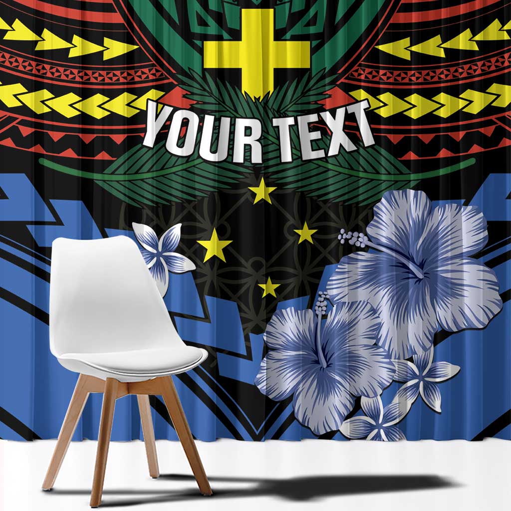Personalised Vanuatu Tafea Province Window Curtain Unique Tropical Tribal Pattern LT01 - Polynesian Pride