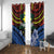 Personalised Vanuatu Tafea Province Window Curtain Unique Tropical Tribal Pattern