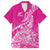 Custom New Zealand Rugby Silver Fern Hawaiian Shirt Aotearoa Kiwi Maori Pink Version - Polynesian Pride