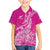 Custom New Zealand Rugby Silver Fern Kid Hawaiian Shirt Aotearoa Kiwi Maori Pink Version - Polynesian Pride