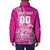 Custom New Zealand Rugby Silver Fern Padded Jacket Aotearoa Kiwi Maori Pink Version - Polynesian Pride