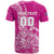 Custom New Zealand Rugby Silver Fern T Shirt Aotearoa Kiwi Maori Pink Version - Polynesian Pride