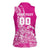 Custom New Zealand Rugby Silver Fern Women Sleeveless Polo Shirt Aotearoa Kiwi Maori Pink Version - Polynesian Pride