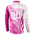Custom New Zealand Rugby Silver Fern Button Sweatshirt Aotearoa Maori Pink Version - Polynesian Pride