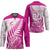 Custom New Zealand Rugby Silver Fern Hockey Jersey Aotearoa Maori Pink Version - Polynesian Pride