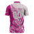 Custom New Zealand Rugby Silver Fern Zipper Polo Shirt Aotearoa Maori Pink Version - Polynesian Pride