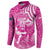 New Zealand Silver Fern Rugby All Pink Button Sweatshirt Maori Tiki Player With Ta Moko Tribal - Polynesian Pride