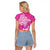 New Zealand Silver Fern Rugby All Pink Raglan Cropped T Shirt Maori Tiki Player With Ta Moko Tribal - Polynesian Pride