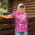 New Zealand Silver Fern Rugby All Pink Women Polo Shirt Maori Tiki Player With Ta Moko Tribal - Polynesian Pride