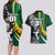 Custom New Zealand and South Africa Rugby Couples Matching Long Sleeve Bodycon Dress and Hawaiian Shirt Silver Fern Protea Pattern World Cup 2023 LT01 - Polynesian Pride