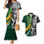 Custom New Zealand and South Africa Rugby Couples Matching Mermaid Dress and Hawaiian Shirt Silver Fern Protea Pattern World Cup 2023 LT01 Art - Polynesian Pride