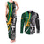 Custom New Zealand and South Africa Rugby Couples Matching Tank Maxi Dress and Long Sleeve Button Shirt Silver Fern Protea Pattern World Cup 2023 LT01 Art - Polynesian Pride