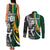 Custom New Zealand and South Africa Rugby Couples Matching Tank Maxi Dress and Long Sleeve Button Shirt Silver Fern Protea Pattern World Cup 2023 LT01 - Polynesian Pride