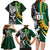 Custom New Zealand and South Africa Rugby Family Matching Long Sleeve Bodycon Dress and Hawaiian Shirt Silver Fern Protea Pattern World Cup 2023 LT01 - Polynesian Pride