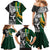 Custom New Zealand and South Africa Rugby Family Matching Mermaid Dress and Hawaiian Shirt Silver Fern Protea Pattern World Cup 2023 LT01 - Polynesian Pride