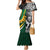 Custom New Zealand and South Africa Rugby Family Matching Mermaid Dress and Hawaiian Shirt Silver Fern Protea Pattern World Cup 2023 LT01 Mom's Dress Art - Polynesian Pride