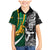 Custom New Zealand and South Africa Rugby Family Matching Mermaid Dress and Hawaiian Shirt Silver Fern Protea Pattern World Cup 2023 LT01 Son's Shirt Art - Polynesian Pride