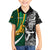 Custom New Zealand and South Africa Rugby Family Matching Puletasi Dress and Hawaiian Shirt Silver Fern Protea Pattern World Cup 2023 LT01 Son's Shirt Art - Polynesian Pride