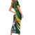 Custom New Zealand and South Africa Rugby Family Matching Short Sleeve Bodycon Dress and Hawaiian Shirt Silver Fern Protea Pattern World Cup 2023 LT01 - Polynesian Pride