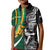 Custom New Zealand and South Africa Rugby Kid Polo Shirt Silver Fern Protea Pattern World Cup 2023 LT01 Kid Art - Polynesian Pride