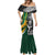 Custom New Zealand and South Africa Rugby Mermaid Dress Silver Fern Protea Pattern World Cup 2023 LT01 - Polynesian Pride