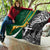 New Zealand and South Africa Rugby Quilt Silver Fern Protea Pattern World Cup 2023 LT01 - Polynesian Pride