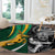 New Zealand and South Africa Rugby Round Carpet Silver Fern Protea Pattern World Cup 2023 LT01 - Polynesian Pride