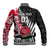 Custom New Zealand and England Rugby Baseball Jacket Silver Fern With Red Rose World Cup 2023 LT01 - Polynesian Pride