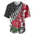 Custom New Zealand and England Rugby Baseball Jersey Silver Fern With Red Rose World Cup 2023 LT01 Art - Polynesian Pride