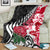 New Zealand and England Rugby Blanket Silver Fern With Red Rose World Cup 2023 LT01 - Polynesian Pride