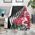 New Zealand and England Rugby Blanket Silver Fern With Red Rose World Cup 2023 LT01 - Polynesian Pride