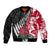 Custom New Zealand and England Rugby Bomber Jacket Silver Fern With Red Rose World Cup 2023 LT01 Unisex Art - Polynesian Pride