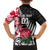 Custom New Zealand and England Rugby Family Matching Long Sleeve Bodycon Dress and Hawaiian Shirt Silver Fern With Red Rose World Cup 2023 LT01 - Polynesian Pride