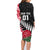 Custom New Zealand and England Rugby Family Matching Long Sleeve Bodycon Dress and Hawaiian Shirt Silver Fern With Red Rose World Cup 2023 LT01 - Polynesian Pride