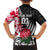 Custom New Zealand and England Rugby Family Matching Short Sleeve Bodycon Dress and Hawaiian Shirt Silver Fern With Red Rose World Cup 2023 LT01 - Polynesian Pride