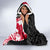 New Zealand and England Rugby Hooded Blanket Silver Fern With Red Rose World Cup 2023 LT01 - Polynesian Pride