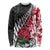 Custom New Zealand and England Rugby Long Sleeve Shirt Silver Fern With Red Rose World Cup 2023 LT01 Unisex Art - Polynesian Pride