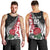 Custom New Zealand and England Rugby Men Tank Top Silver Fern With Red Rose World Cup 2023 LT01 - Polynesian Pride