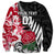 Custom New Zealand and England Rugby Sweatshirt Silver Fern With Red Rose World Cup 2023 LT01 - Polynesian Pride