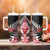 New Zealand and England Rugby Tumbler With Handle Silver Fern With Red Rose