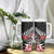 New Zealand and England Rugby Tumbler With Handle Silver Fern With Red Rose