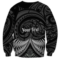 Personalised Toitu Te Tiriti Aotearoa Silver Fern Sweatshirt New Zealand Maori Pattern LT01 - Polynesian Pride