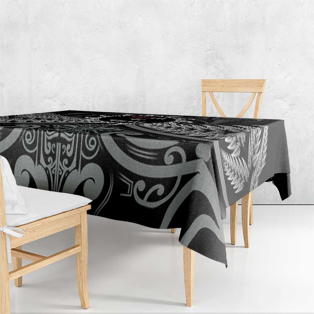 Toitu Te Tiriti Aotearoa Silver Fern Tablecloth New Zealand Maori Pattern LT01 - Polynesian Pride