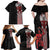 Toitu Te Reo Maori Toitu Te Whenua Toitu Te Tiriti Family Matching Off Shoulder Maxi Dress and Hawaiian Shirt Maori Warrior New Zealand